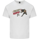 Merry Krampus Funny Christmas Xmas Kids T-Shirt Childrens White