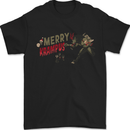 Merry Krampus Funny Christmas Xmas Mens T-Shirt 100% Cotton Black