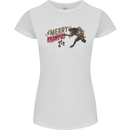Merry Krampus Funny Christmas Xmas Womens Petite Cut T-Shirt White