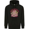 Merry Slothmas Funny Christmas Yoga Xmas Childrens Kids Hoodie Black