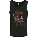 Merry Woofmas Funny Xmas Dog Mens Vest Tank Top Black