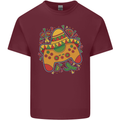 Mexican Joypad Gaming Video Games Joystick Mens Cotton T-Shirt Tee Top Maroon