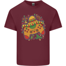 Mexican Joypad Gaming Video Games Joystick Mens Cotton T-Shirt Tee Top Maroon