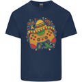 Mexican Joypad Gaming Video Games Joystick Mens Cotton T-Shirt Tee Top Navy Blue