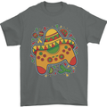 Mexican Joypad Gaming Video Games Joystick Mens T-Shirt 100% Cotton Charcoal
