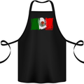 Mexico Football Distressed Flag Cotton Apron 100% Organic Black