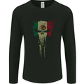 Mexico Skull Gym Training Bodybuilding Mens Long Sleeve T-Shirt Black