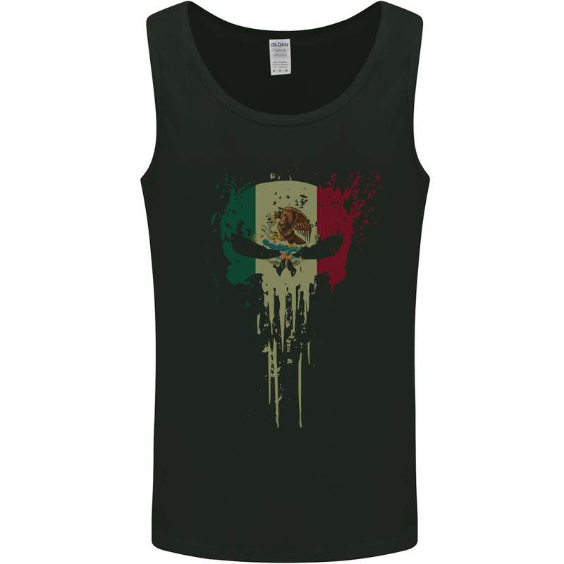 Mexico Skull Gym Training Bodybuilding Mens Vest Tank Top Black