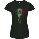 Mexico Skull Gym Training Bodybuilding Womens Petite Cut T-Shirt Black