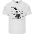 Microscope Diagram Mens Cotton T-Shirt Tee Top White