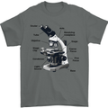 Microscope Diagram Mens T-Shirt 100% Cotton Charcoal