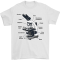 Microscope Diagram Mens T-Shirt 100% Cotton White