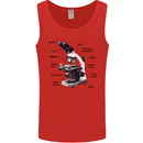 Microscope Diagram Mens Vest Tank Top Red