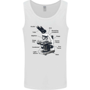 Microscope Diagram Mens Vest Tank Top White