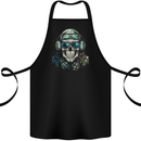 Military Skull Army Marines Artillery Soldier Cotton Apron 100% Organic Black