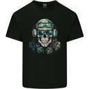 Military Skull Army Marines Artillery Soldier Kids T-Shirt Childrens Black
