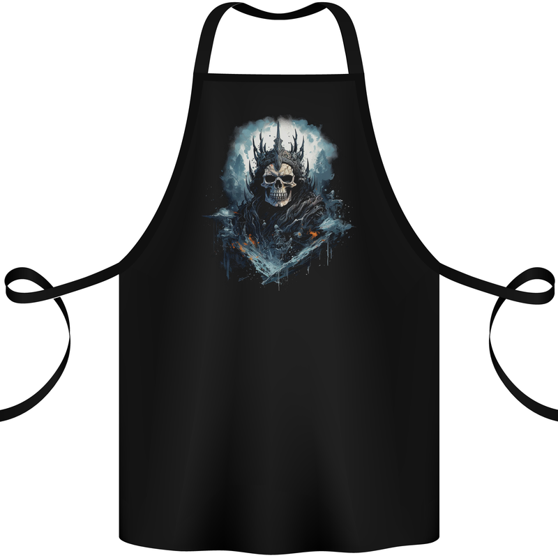 Minister of Evil Skull Cotton Apron 100% Organic Black