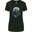 Minister of Evil Skull Womens Wider Cut T-Shirt Black