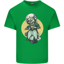 Mod Scooter Moped Skull Mens Cotton T-Shirt Tee Top Irish Green