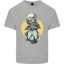 Mod Scooter Moped Skull Mens Cotton T-Shirt Tee Top Sports Grey