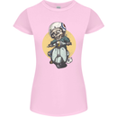 Mod Scooter Moped Skull Womens Petite Cut T-Shirt Light Pink