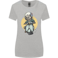 Mod Scooter Moped Skull Womens Wider Cut T-Shirt Sports Grey