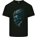 Mohawk Skull Mens Cotton T-Shirt Tee Top Black