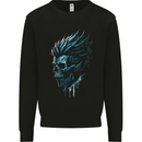 Mohawk Skull Mens Sweatshirt Jumper Black