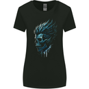 Mohawk Skull Womens Wider Cut T-Shirt Black