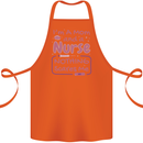 Mom and a Nurse Nothing Scares Me Mothers Day Cotton Apron 100% Organic Orange