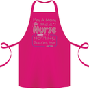 Mom and a Nurse Nothing Scares Me Mothers Day Cotton Apron 100% Organic Pink