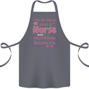 Mom and a Nurse Nothing Scares Me Mothers Day Cotton Apron 100% Organic Steel