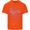 Mom and a Nurse Nothing Scares Me Mothers Day Kids T-Shirt Childrens Orange