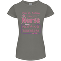 Mom and a Nurse Nothing Scares Me Mothers Day Womens Petite Cut T-Shirt Charcoal