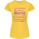 Mom and a Nurse Nothing Scares Me Mothers Day Womens Petite Cut T-Shirt Yellow