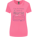 Mom and a Nurse Nothing Scares Me Mothers Day Womens Wider Cut T-Shirt Azalea