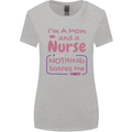 Mom and a Nurse Nothing Scares Me Mothers Day Womens Wider Cut T-Shirt Sports Grey