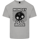 Monday Dead Inside Skull Work Kids T-Shirt Childrens Sports Grey