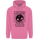 Monday Dead Inside Skull Work Mens 80% Cotton Hoodie Azelea