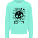 Monday Dead Inside Skull Work Mens Sweatshirt Jumper Peppermint