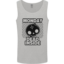 Monday Dead Inside Skull Work Mens Vest Tank Top Sports Grey