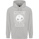 Monday Dead Inside Work Skull Childrens Kids Hoodie Sports Grey