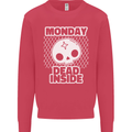 Monday Dead Inside Work Skull Kids Sweatshirt Jumper Heliconia