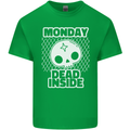 Monday Dead Inside Work Skull Kids T-Shirt Childrens Irish Green