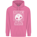 Monday Dead Inside Work Skull Mens 80% Cotton Hoodie Azelea