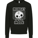 Monday Dead Inside Work Skull Mens Sweatshirt Jumper Black