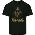 Money Bear Cash Hustle Mens Cotton T-Shirt Tee Top Black