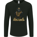 Money Bear Cash Hustle Mens Long Sleeve T-Shirt Black