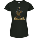 Money Bear Cash Hustle Womens Petite Cut T-Shirt Black