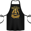 Money Talks Mona Lisa Smiles Cash Hustle Cotton Apron 100% Organic Black